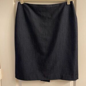 Anne Klein Blue Kick Pleat Skirt